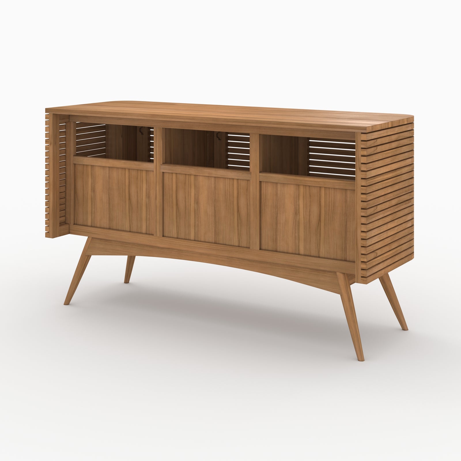 meuble salle de bain auguste teck massif 140 cm