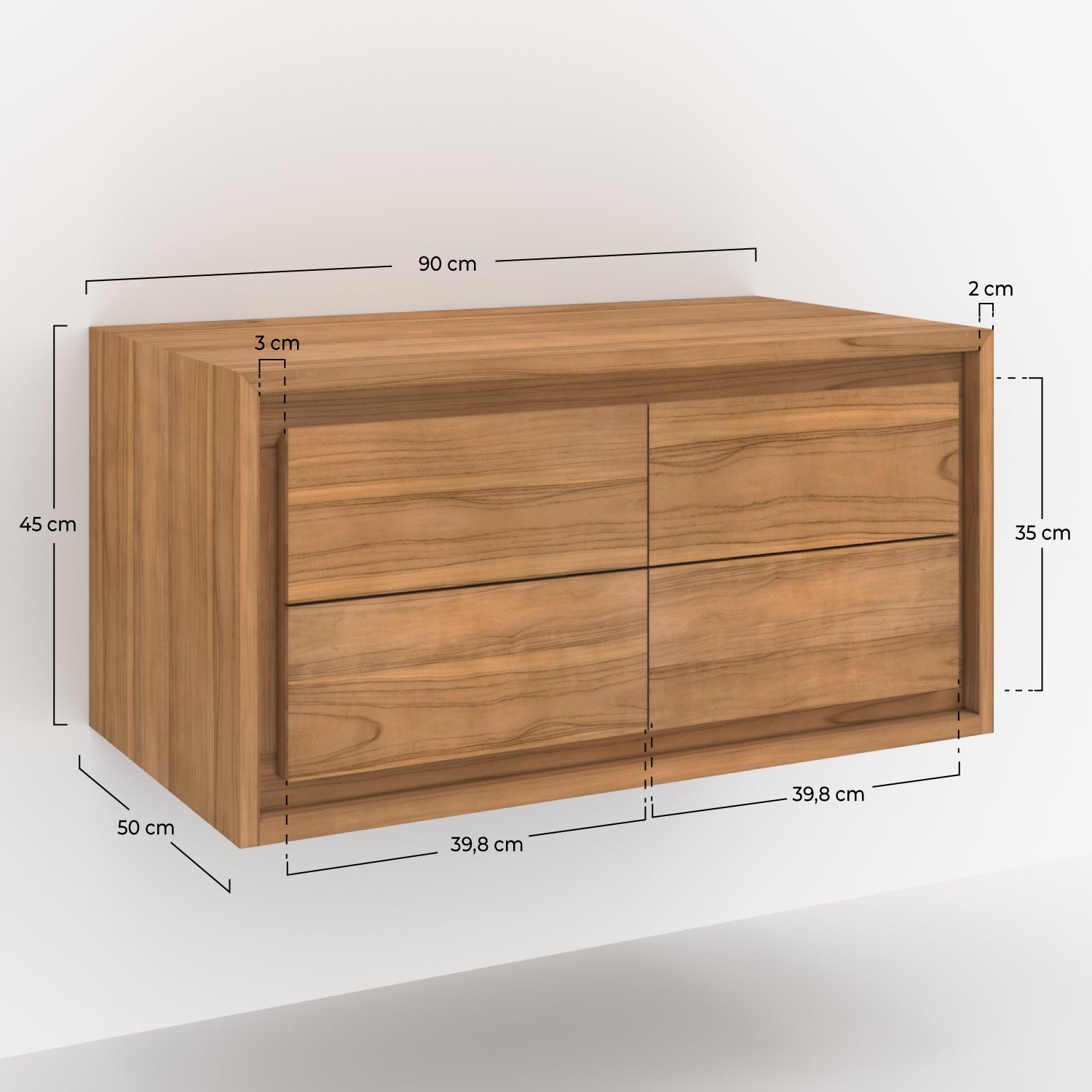 meuble salle de bain hera suspndu 90 cm