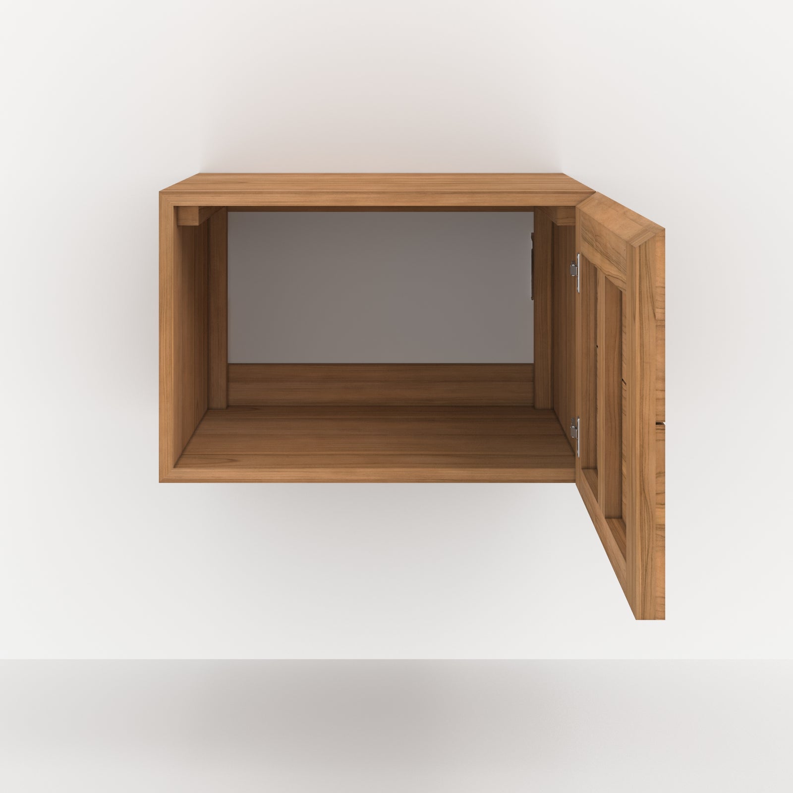 meuble salle de bain hera teck compact 60 cm