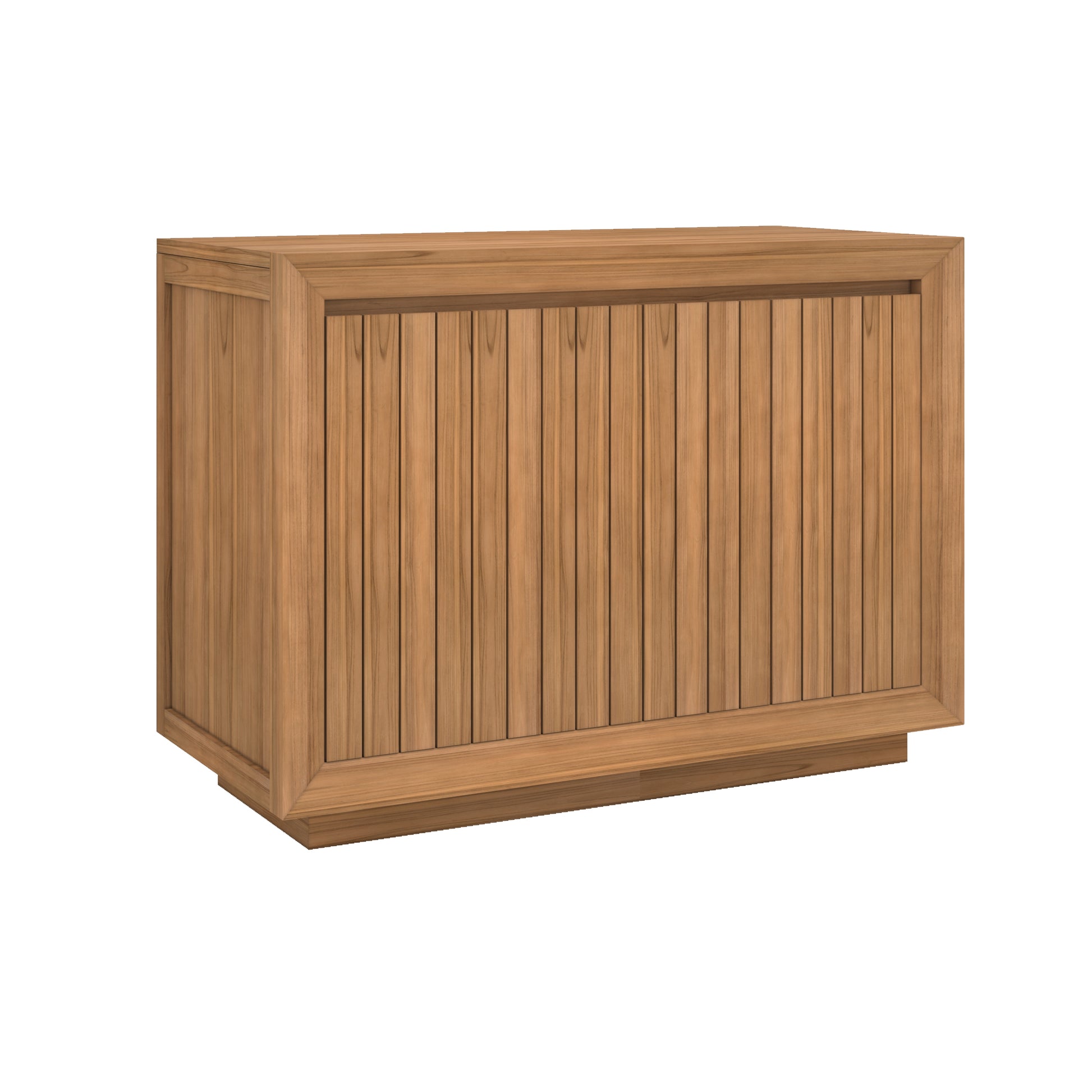meuble salle de bain pernelle en bois de teck 110 cm sdb