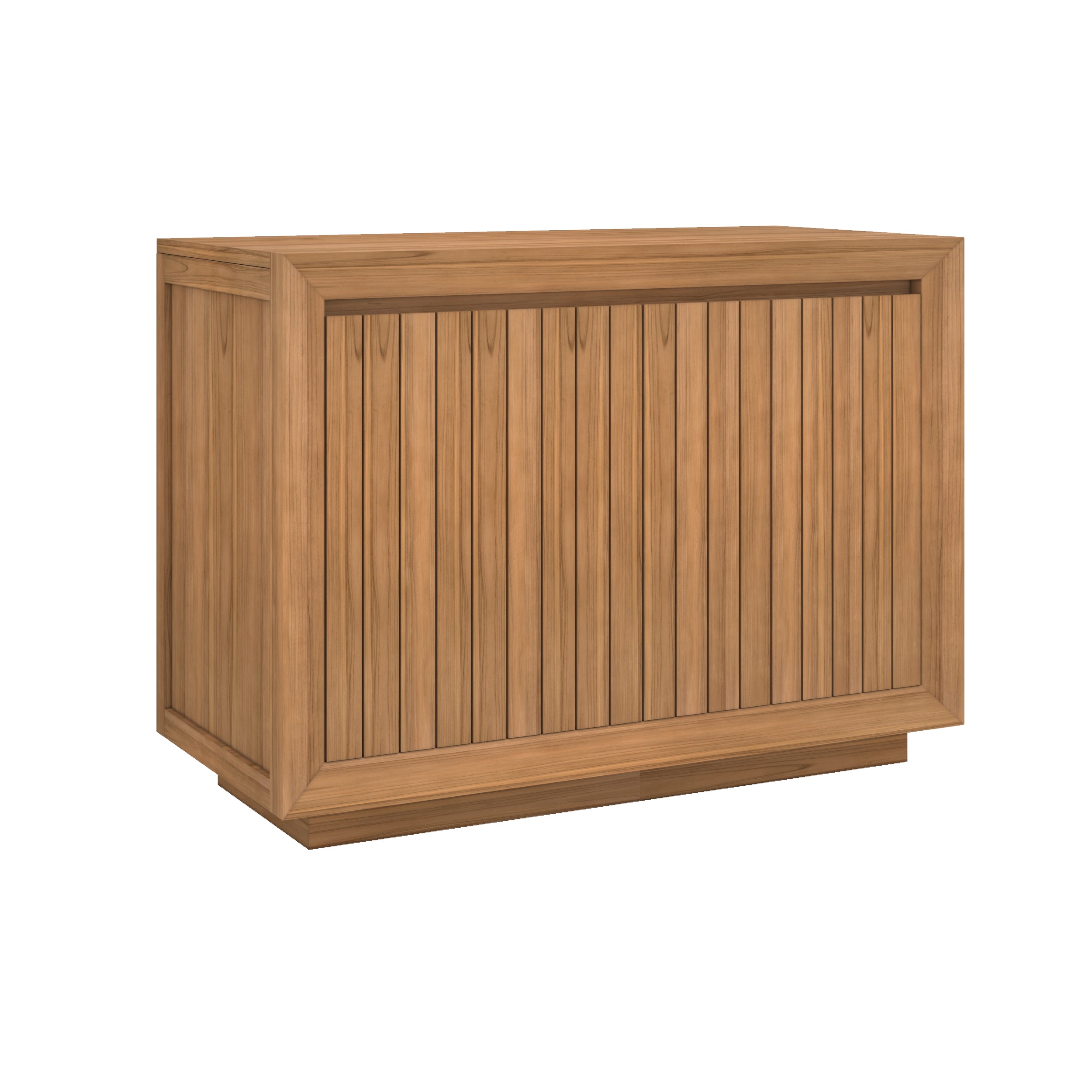 meuble salle de bain pernelle en bois de teck 110 cm sdb