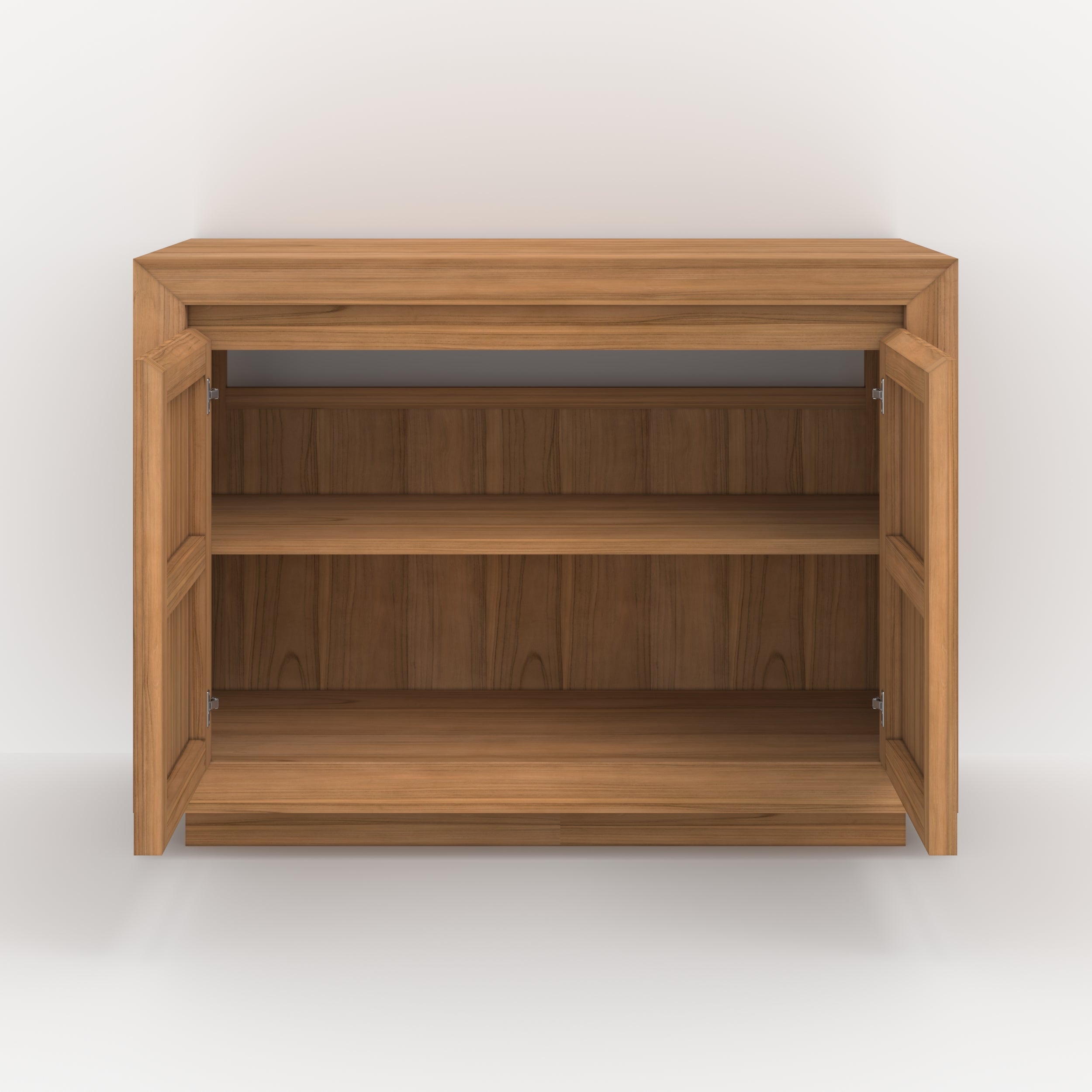 meuble sdbpernelle bois de teck 110 cm