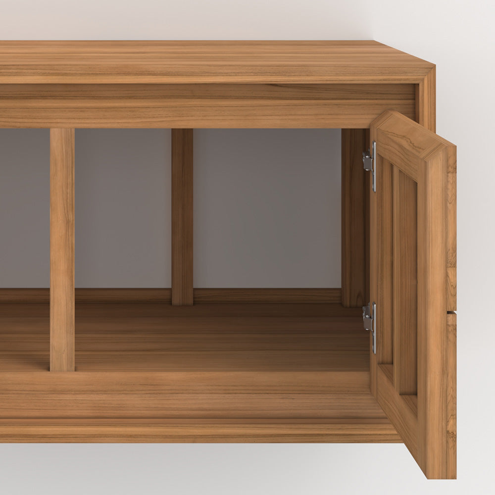 meuble suspendu hera en bois de teck 90 cm