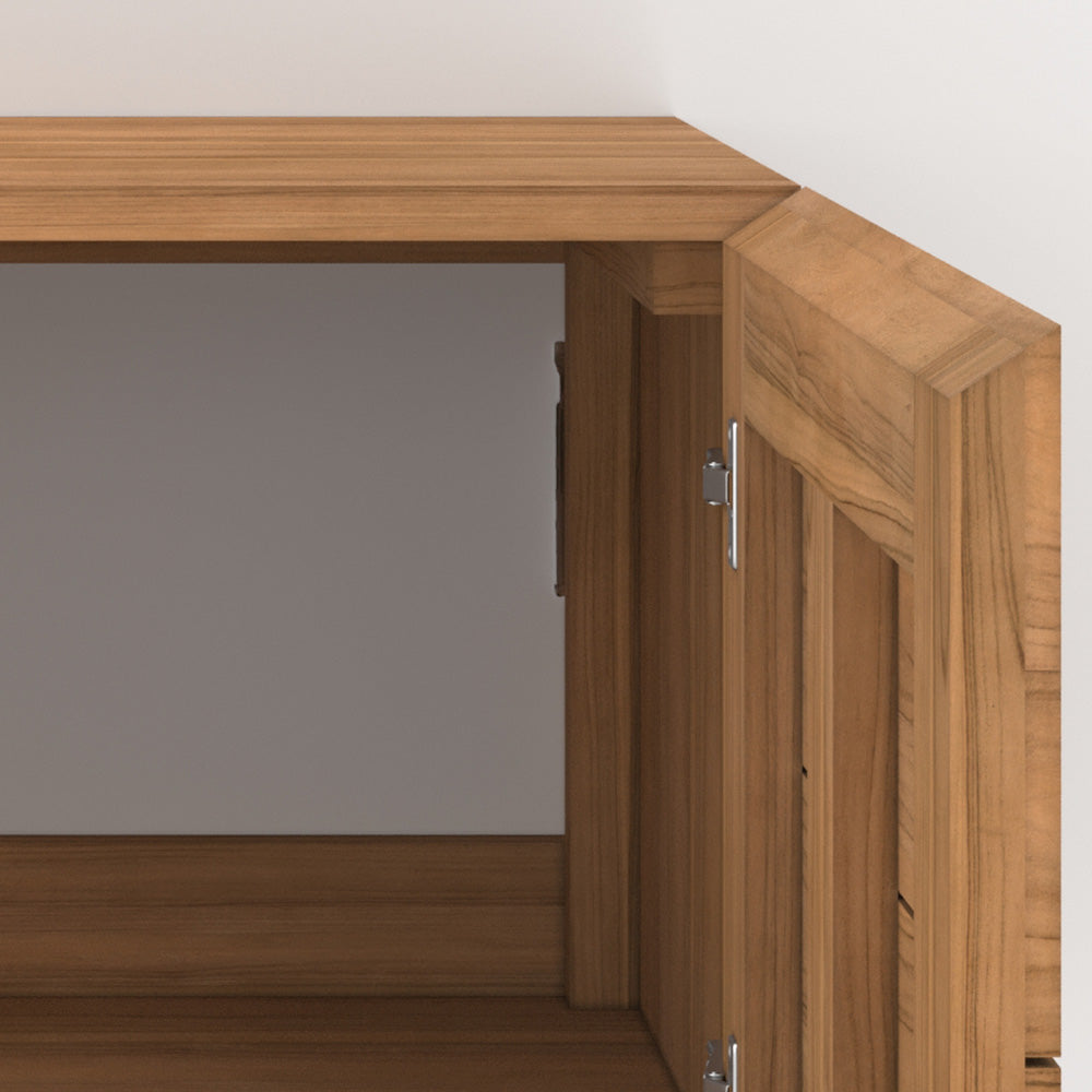 meuble teck suspendu hera salle de bain