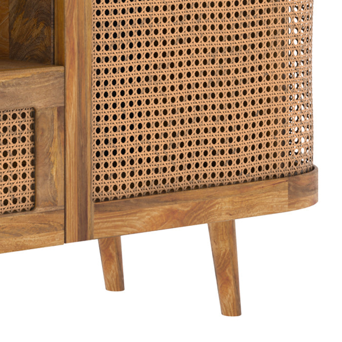 meuble tv avec niche tiroir et portes wendy