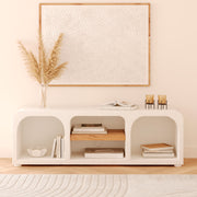 meuble tv beton blanc casse fira 140 cm