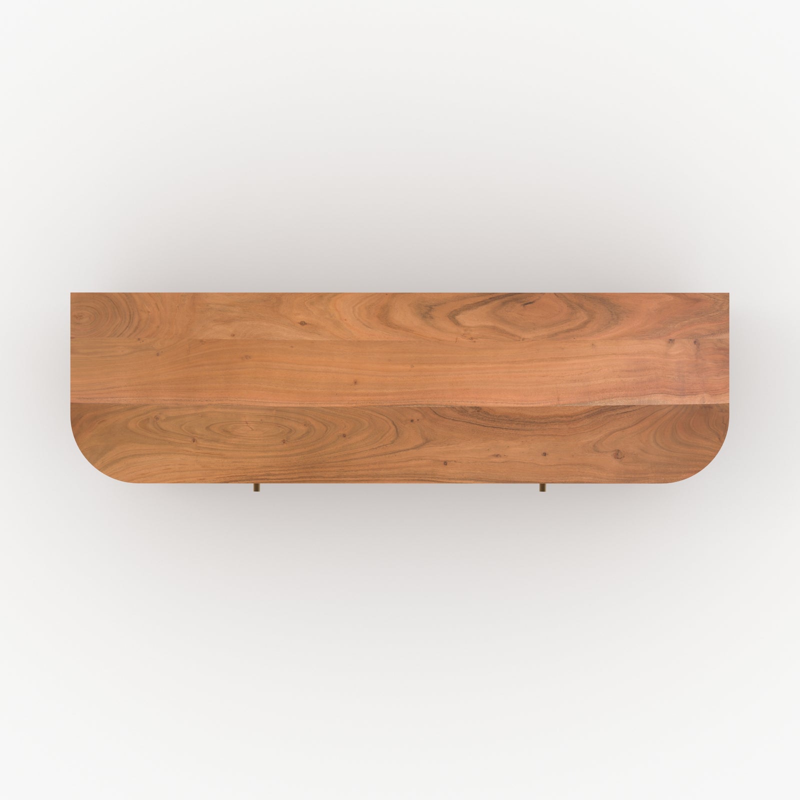 meuble tv en bois d acacia avec rangement paola