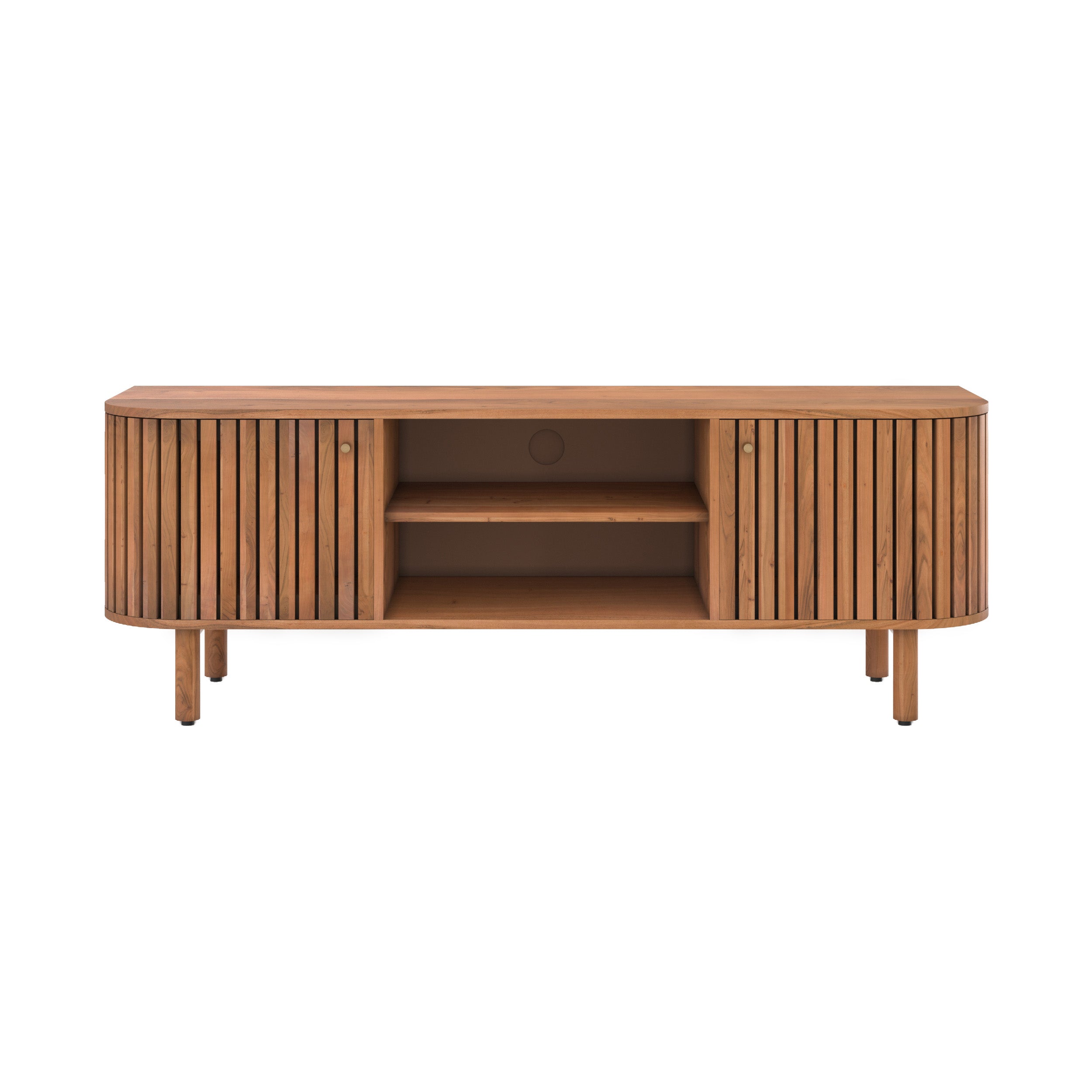 meuble tv en bois d acacia paola fond blanc