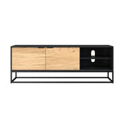 meuble tv jakson en bois acacia pieds metal