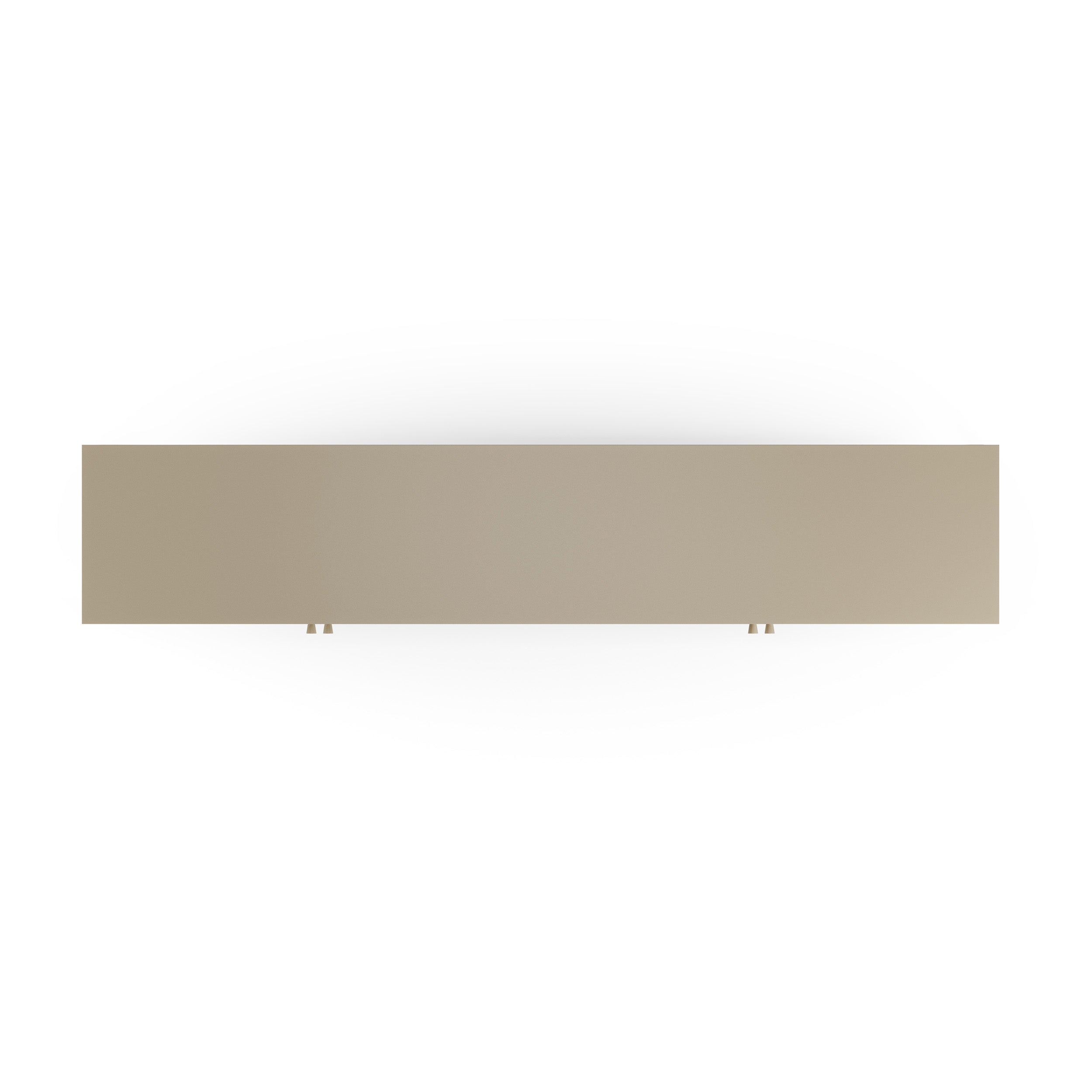 Meuble TV Latem en métal beige 4 portes, 160 cm