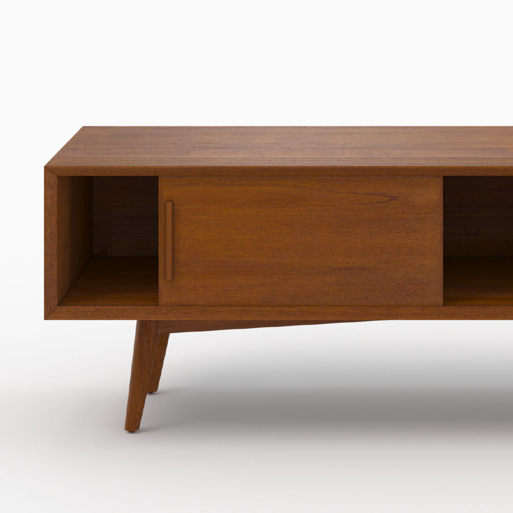 meuble tv waya teck naturel 150cm rendez vous deco