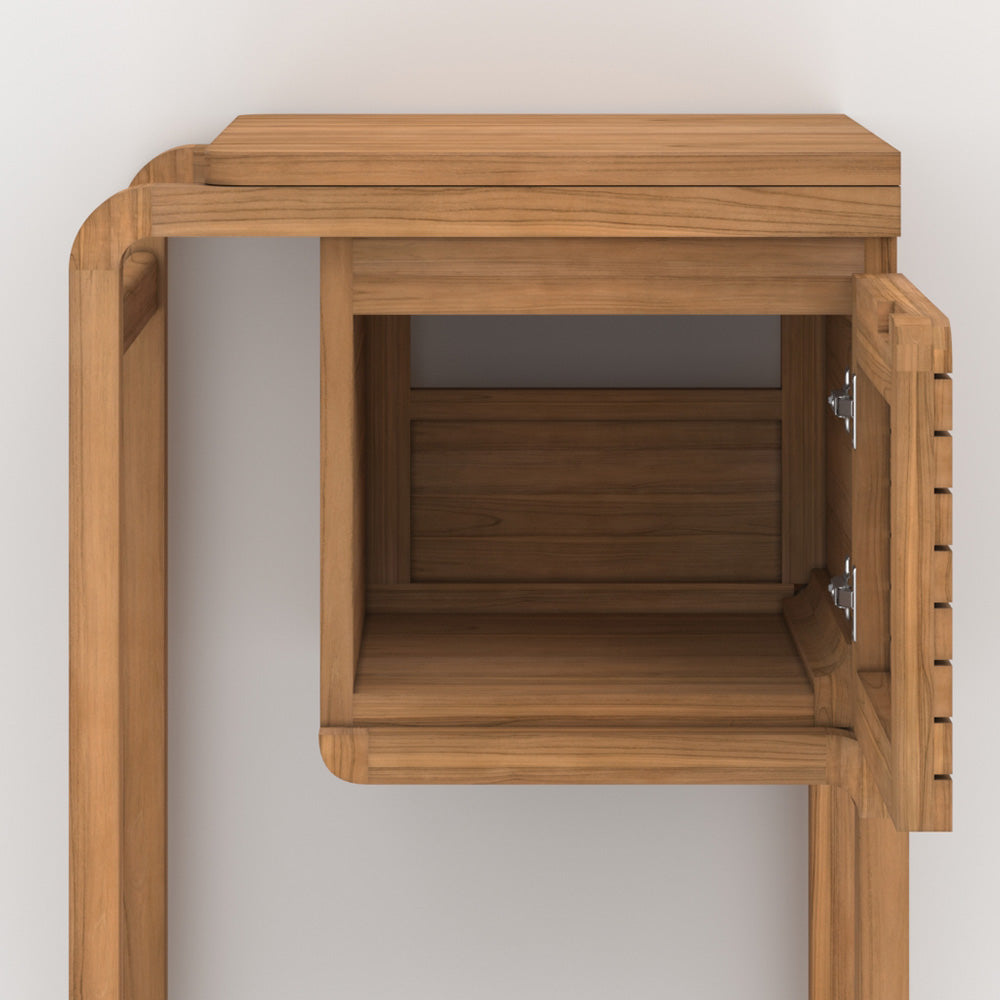 meuble vasque 50 cm teck 1 vasque