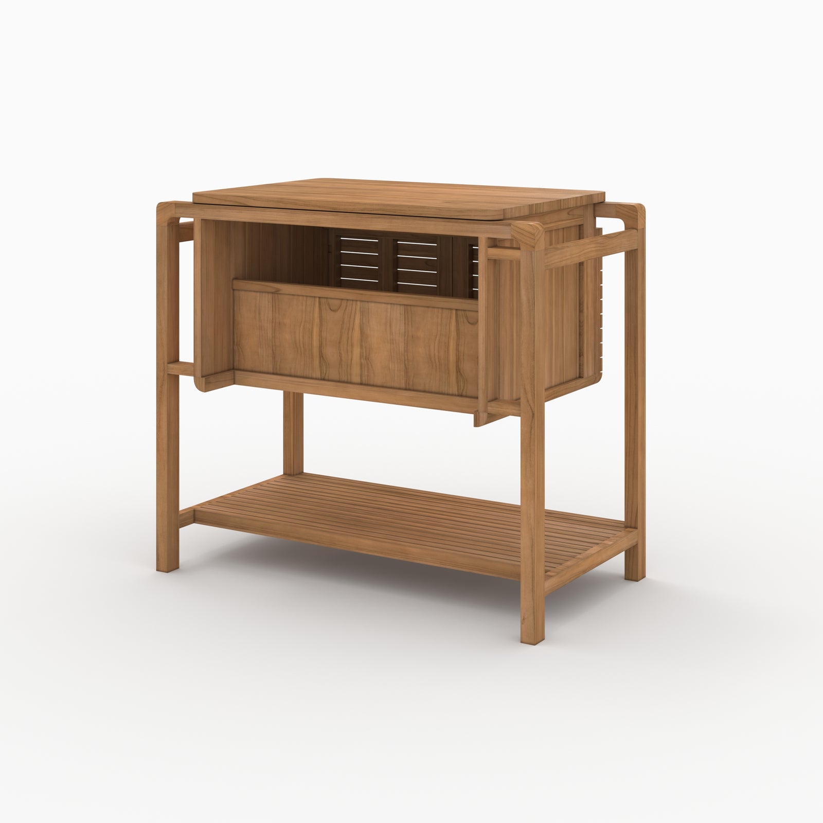 meuble vasque lucette en bois de teck 90 cm