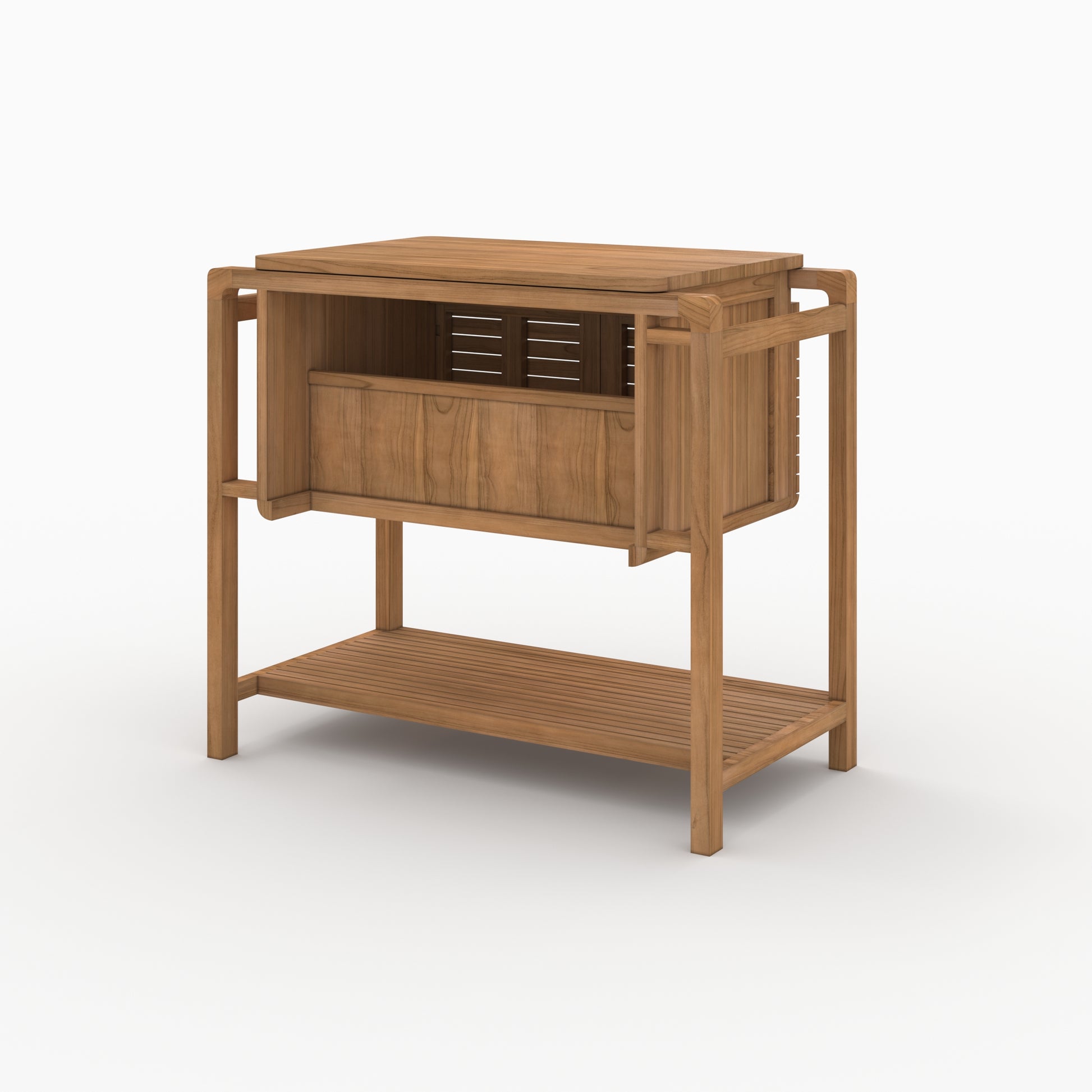 meuble vasque lucette en bois de teck 90 cm