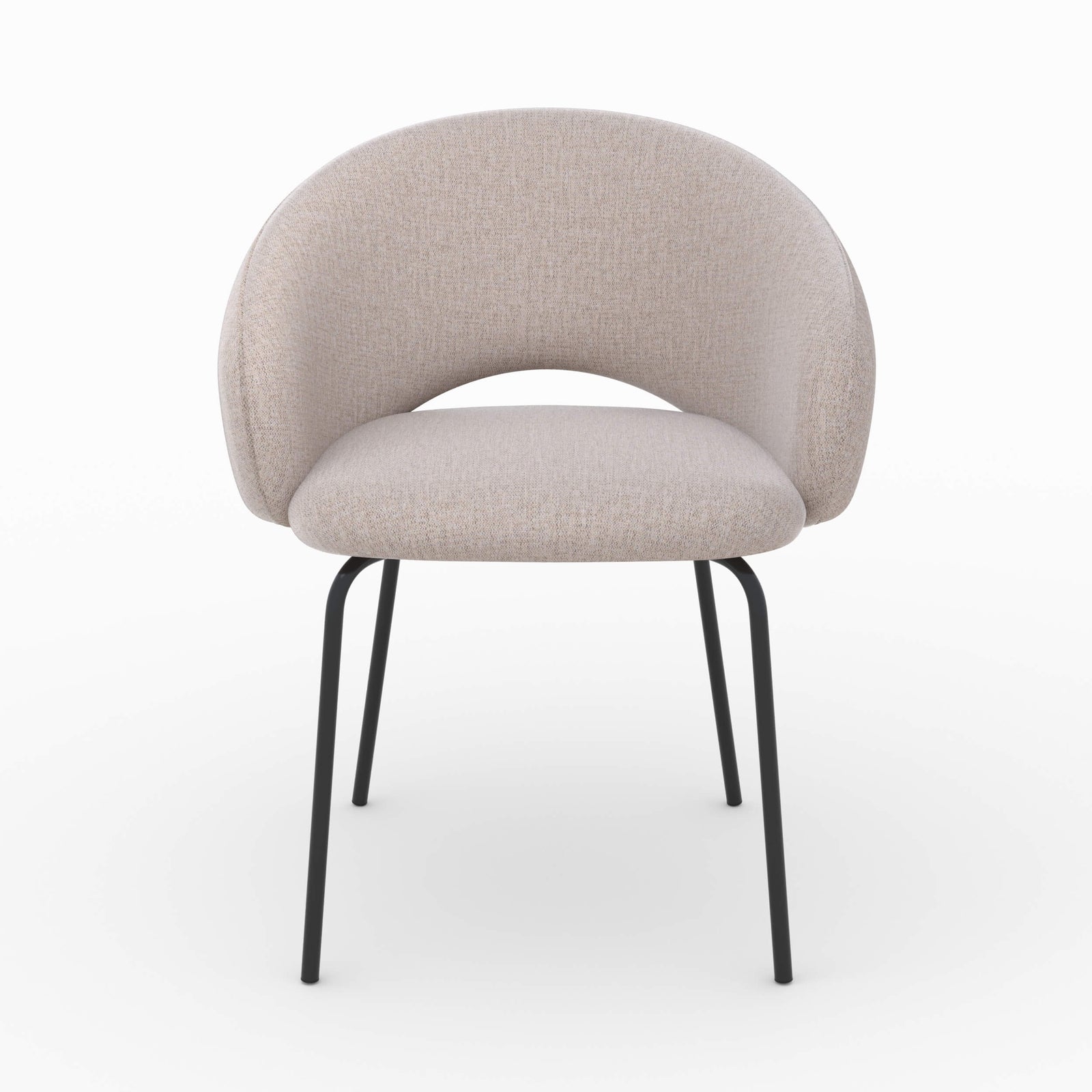 milly chaise en tissu beige chine