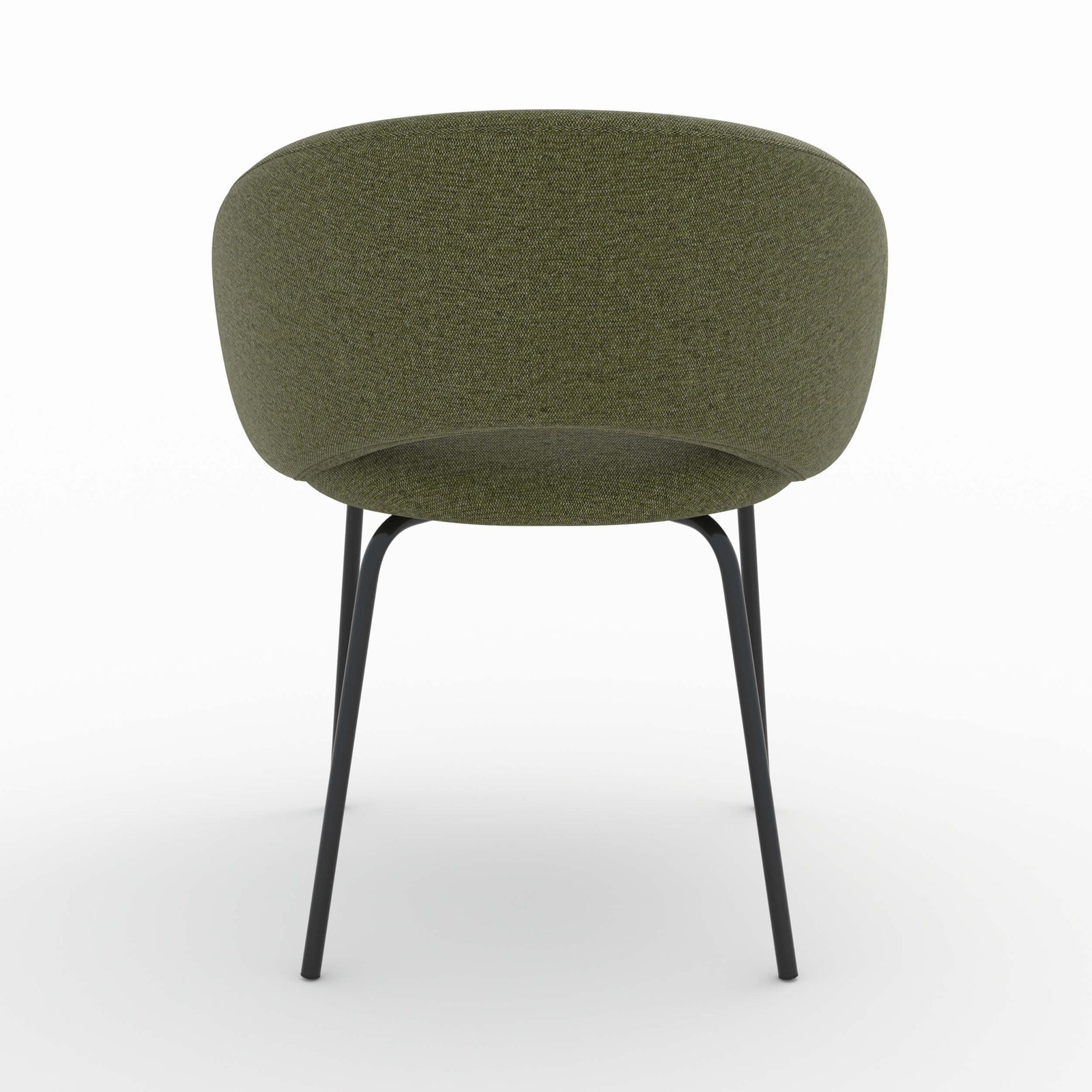 milly chaise en tissu vert chine