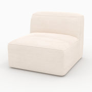 Sofa-Bed Mina für modularen Sofa aus cremefarbenem Samt