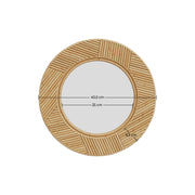 miroir lapta en rotin rond diametre 40