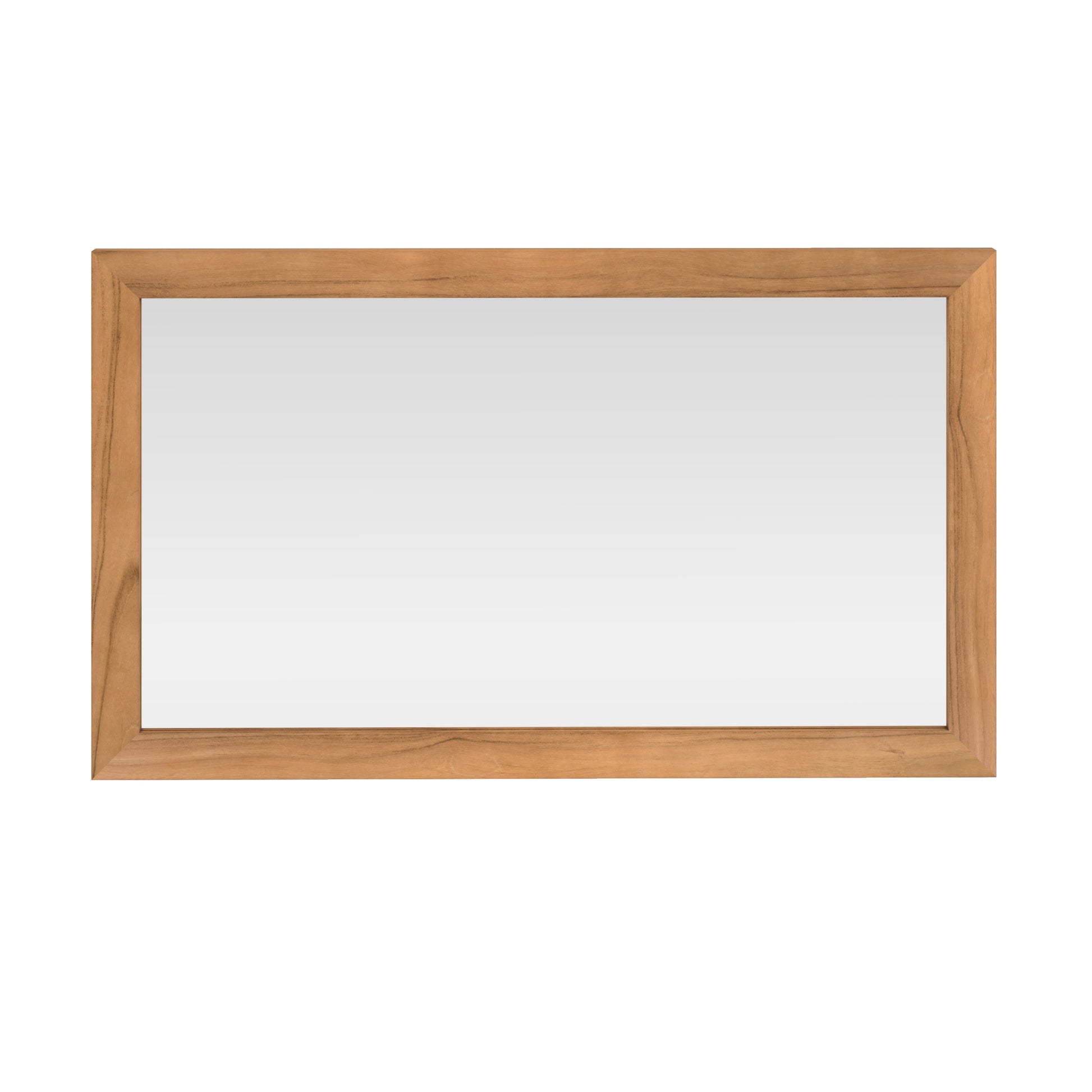 miroir mural de salle de bain clea rectangulaire en bois fond blanc