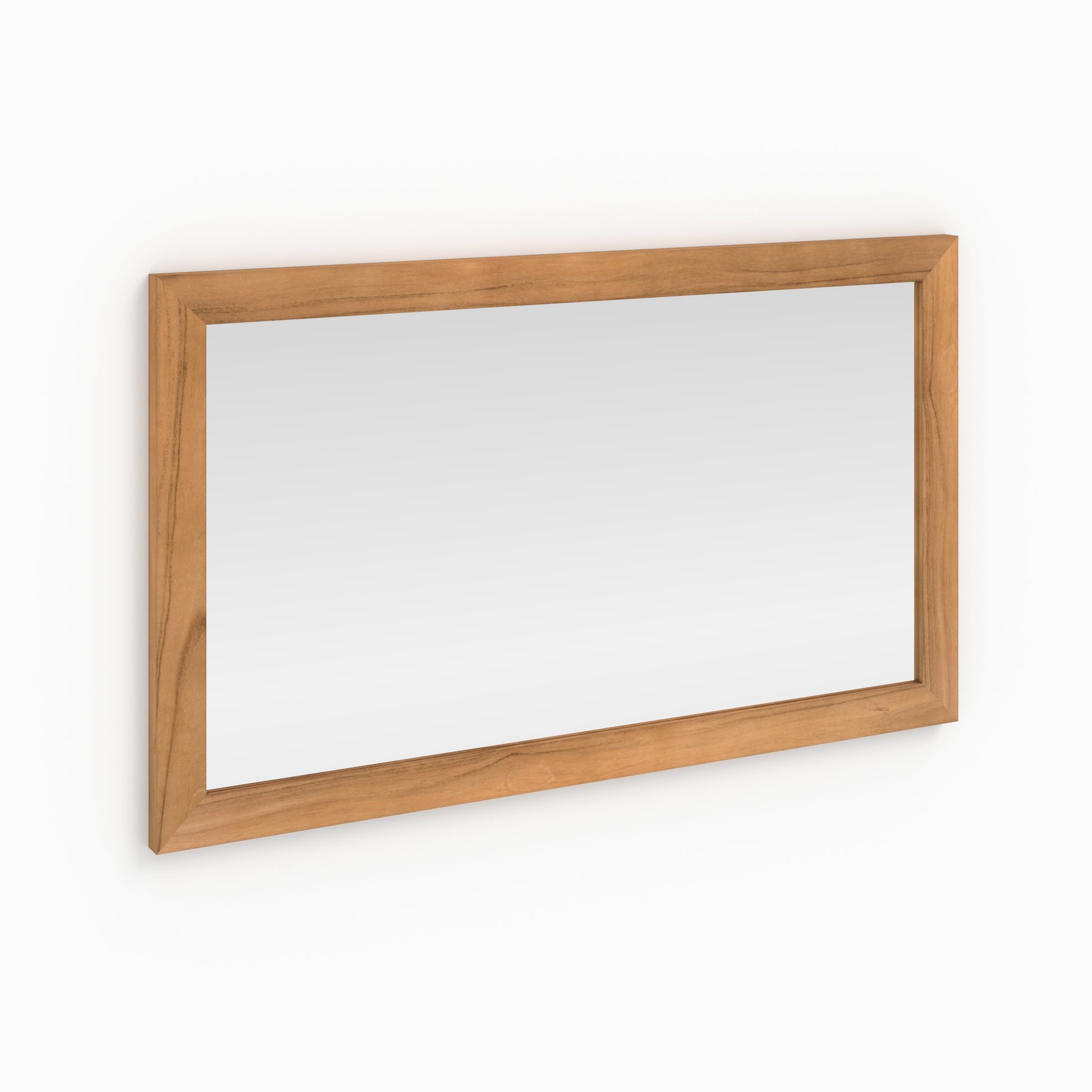miroir mural de salle de bain clea rectangulaire en bois