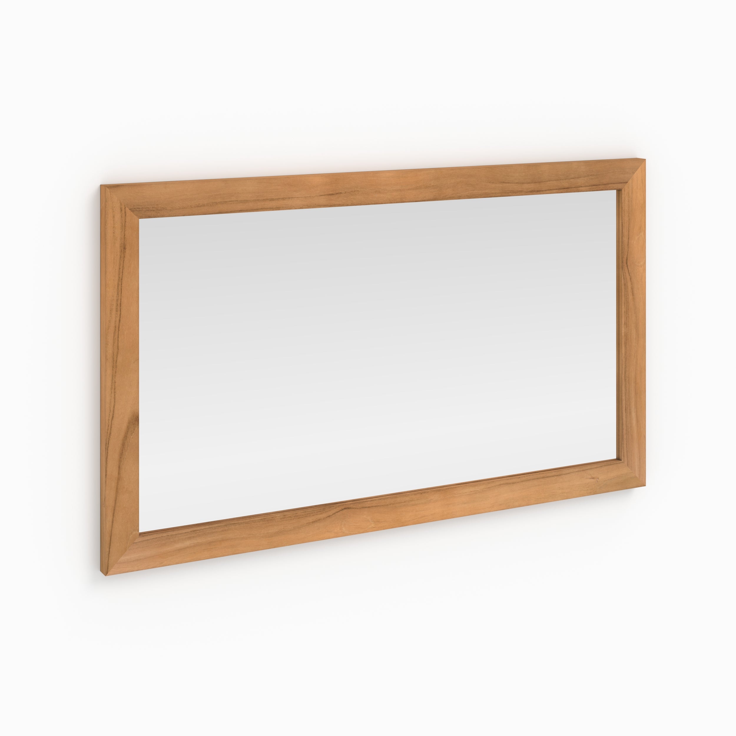 miroir mural de salle de bain clea rectangulaire en bois