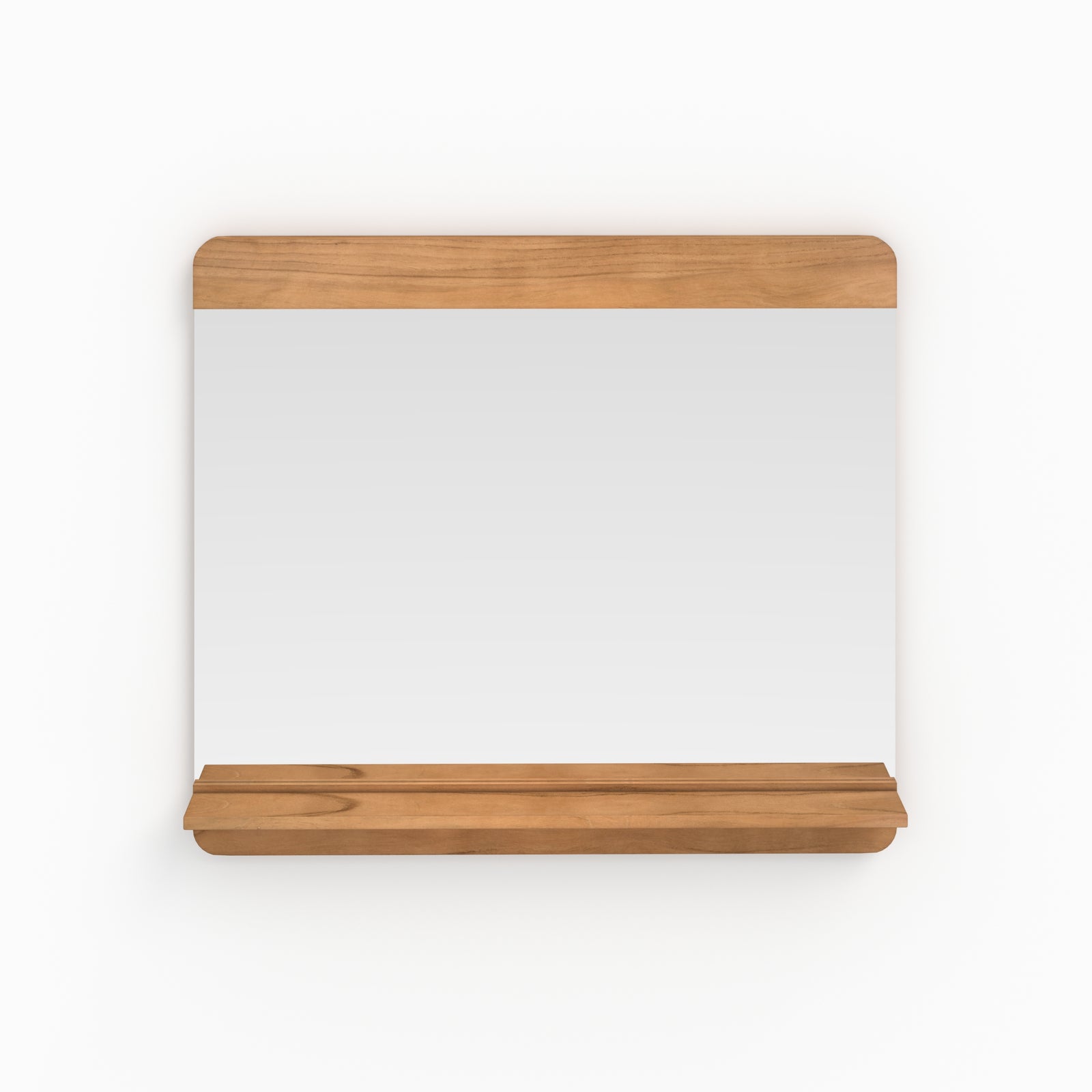 miroir mural de salle de bain rectangulaire bois nymphea sdb