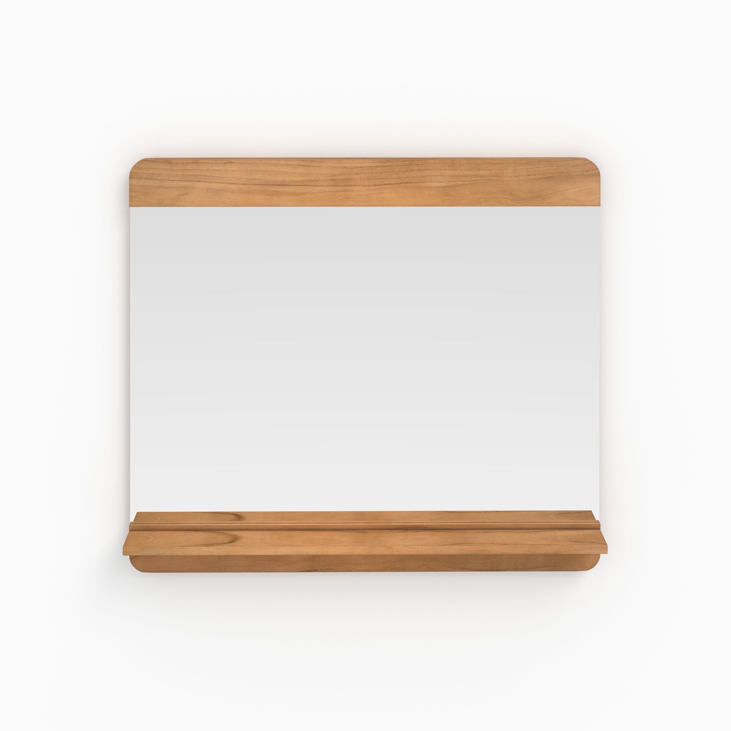 miroir mural de salle de bain rectangulaire bois nymphea sdb