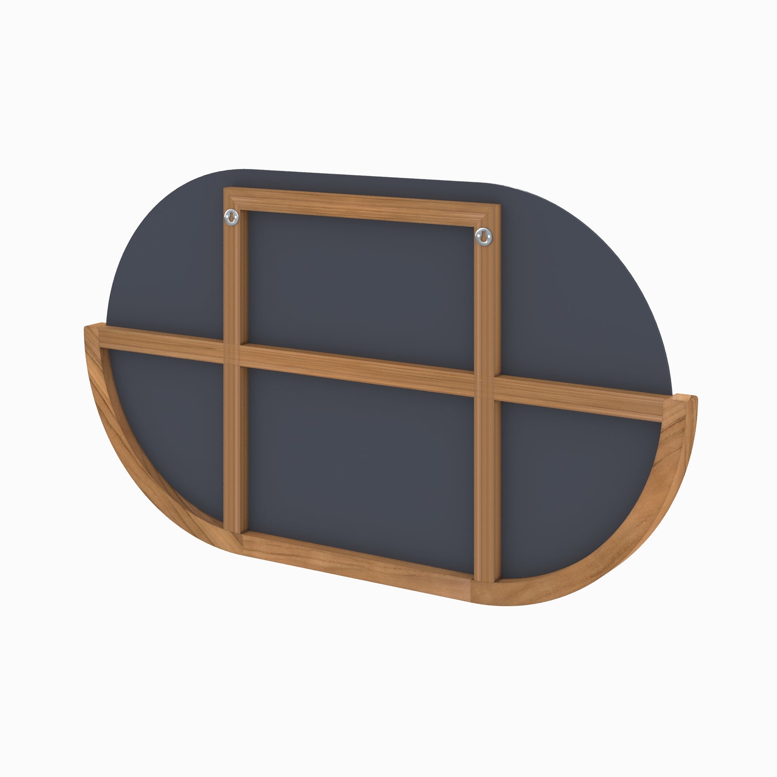 miroir mural de salle de bain zephyr ovale bois