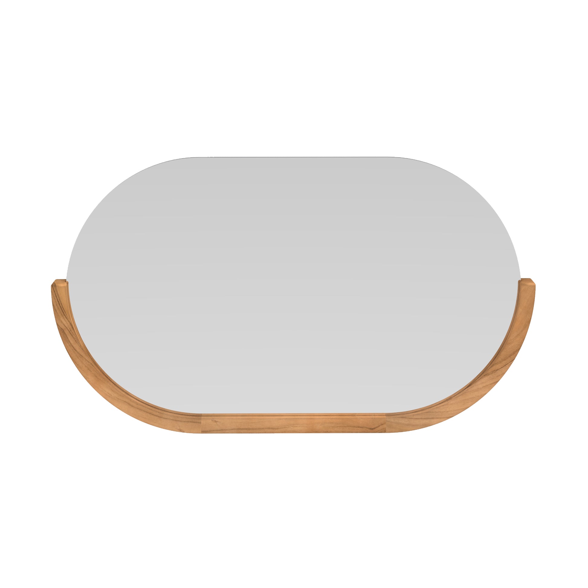 miroir mural de salle de bain zephyr ovale fond blanc