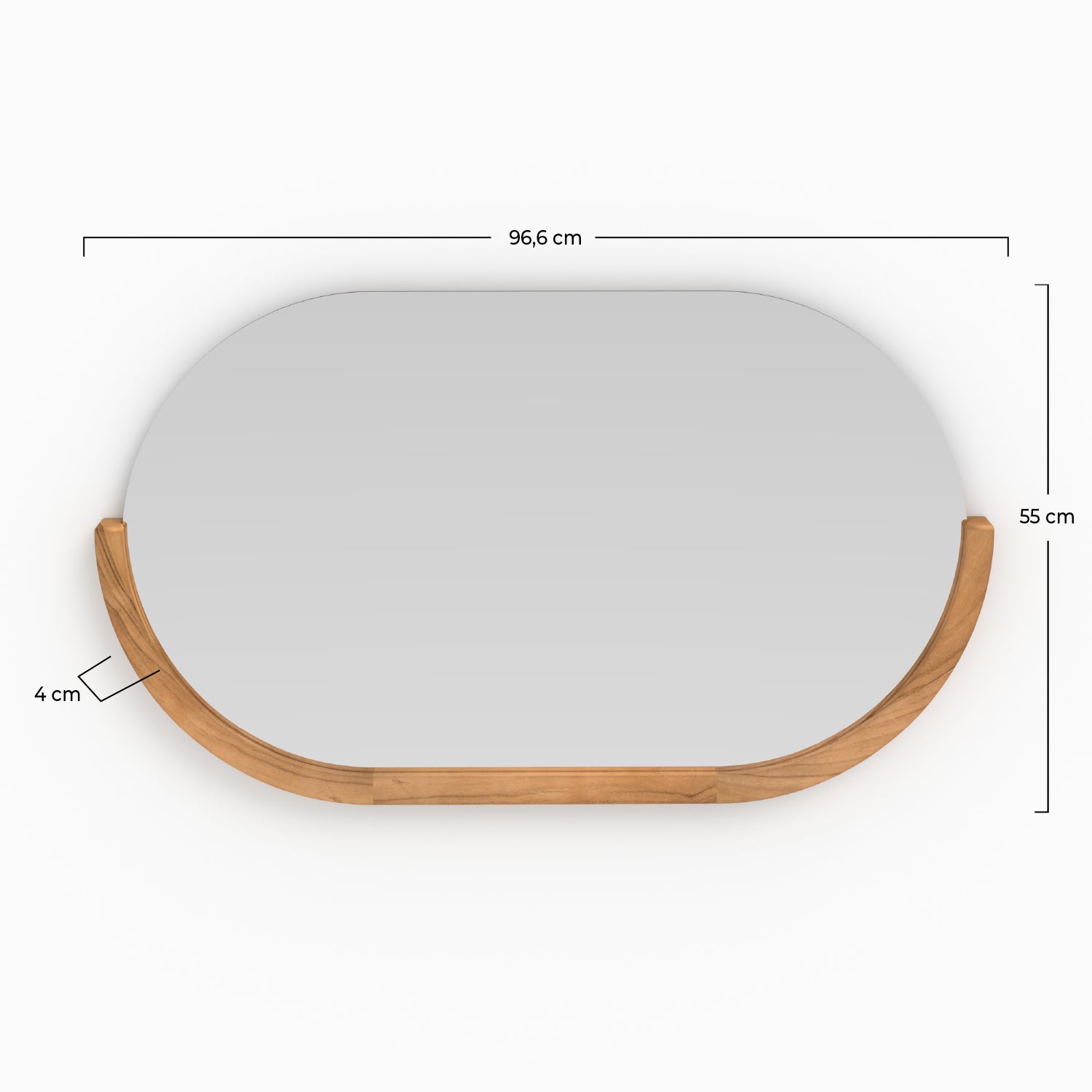 miroir mural de salle de bain zephyr ovale sdb