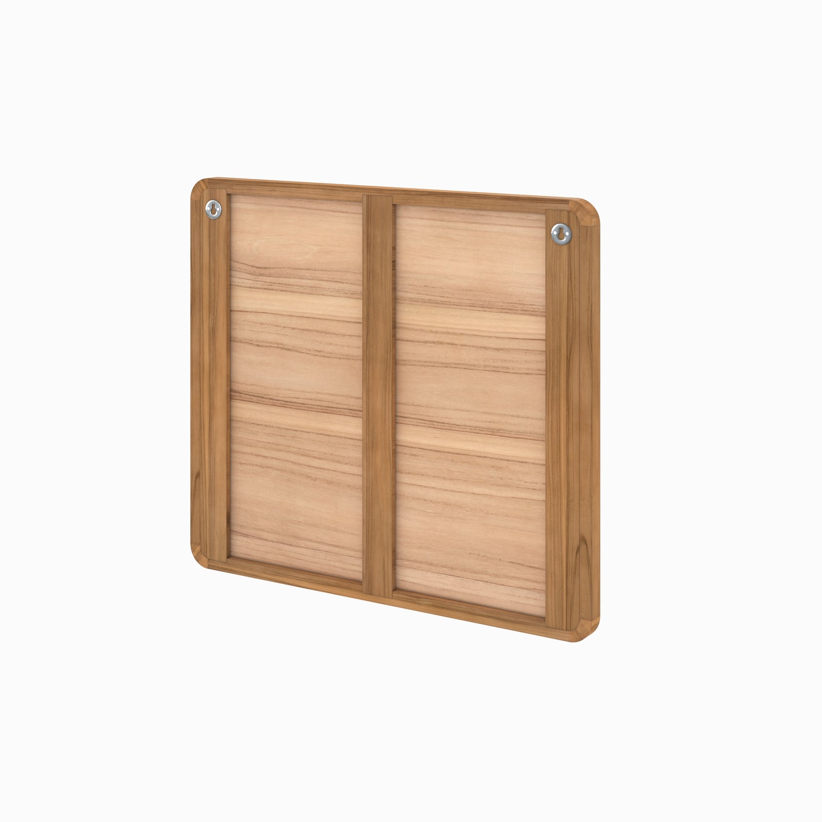 miroir mural en bois de teck salle de bain vea