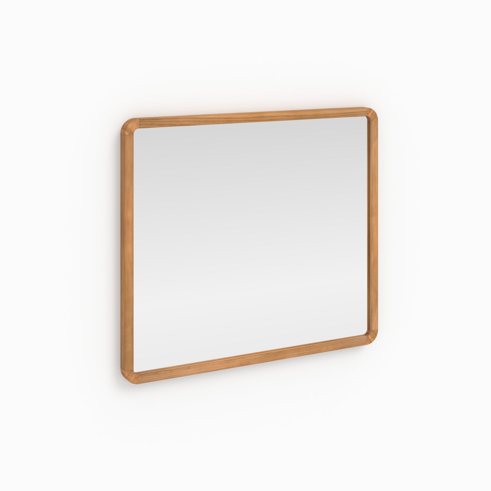 miroir mural vea en bois de teck salle de bain