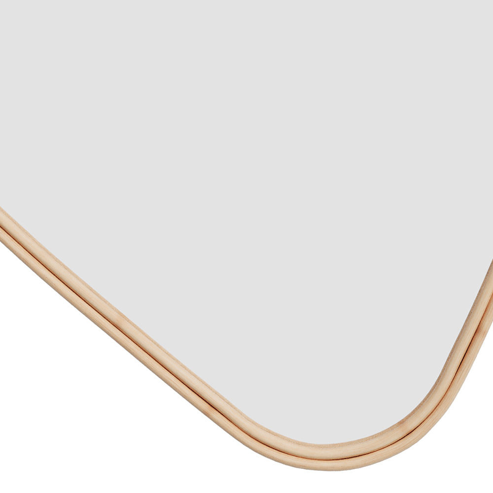 miroir organique en rotin tseri