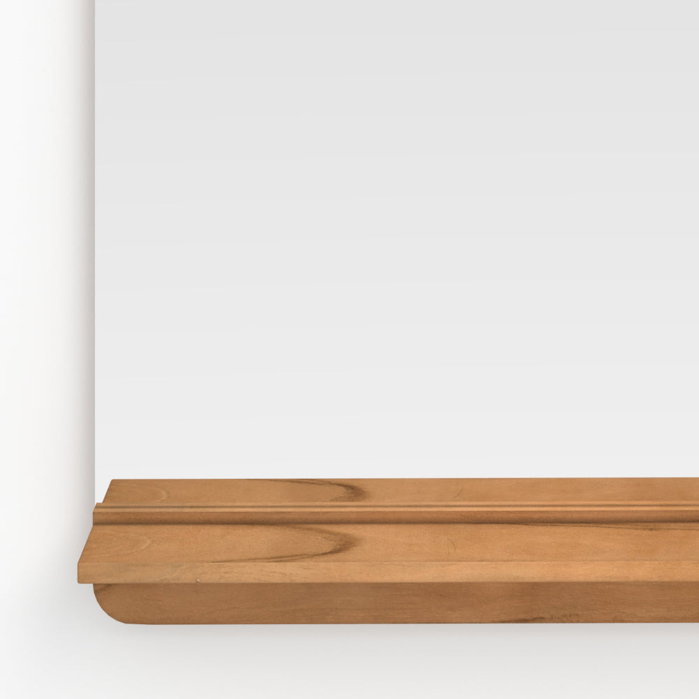 miroir rectangulaire bois avec etagere salle de bain nymphea