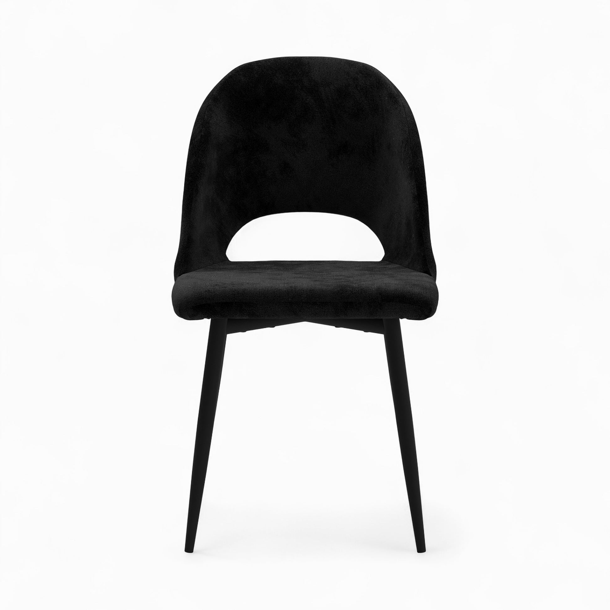 mobilier peneloppe velours noir chaises et tabourets