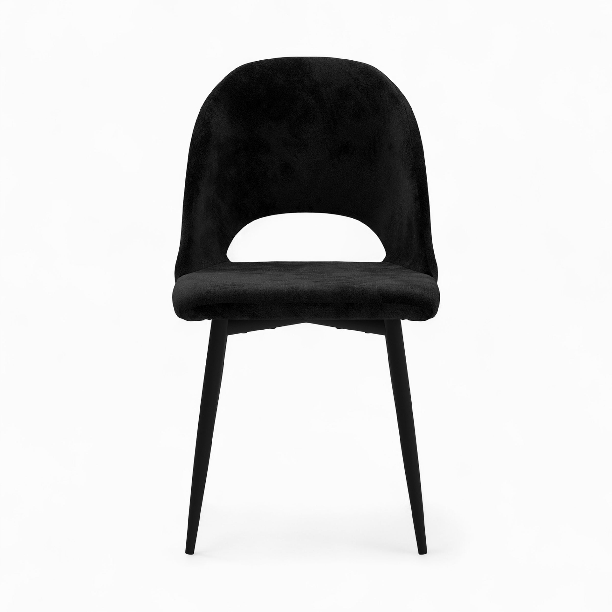 mobilier peneloppe velours noir chaises et tabourets