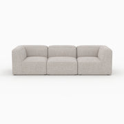 Canapé modulable Hestia en tissu beige 3 places