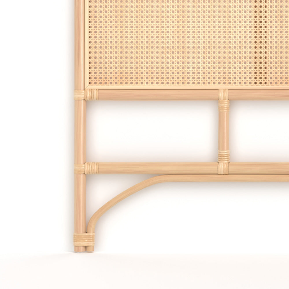 Kopfteil Naïra aus Rattan und Wiener Geflecht 140 cm