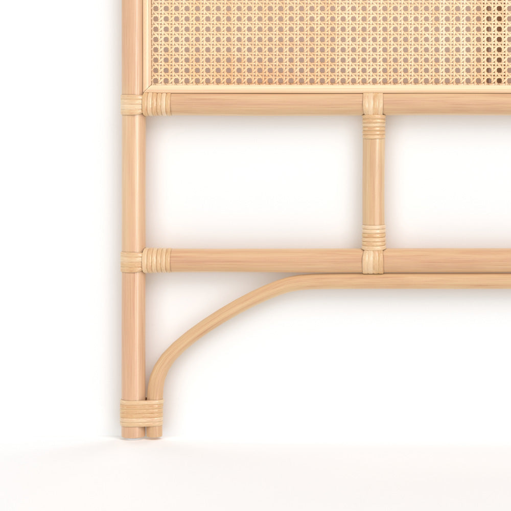 Tête de lit Naïra en rotin et cannage 90 cm