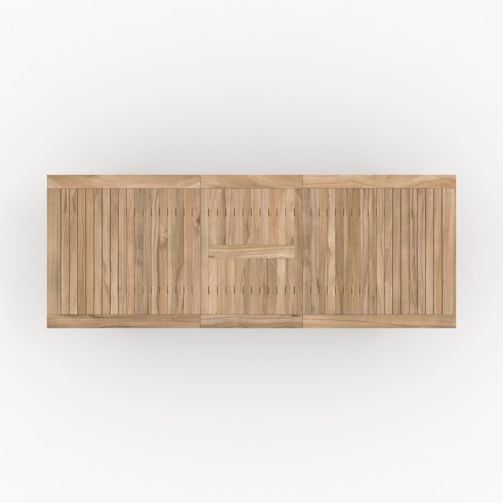 nido table de jardin extensible 180 240 cm en teck fond beige