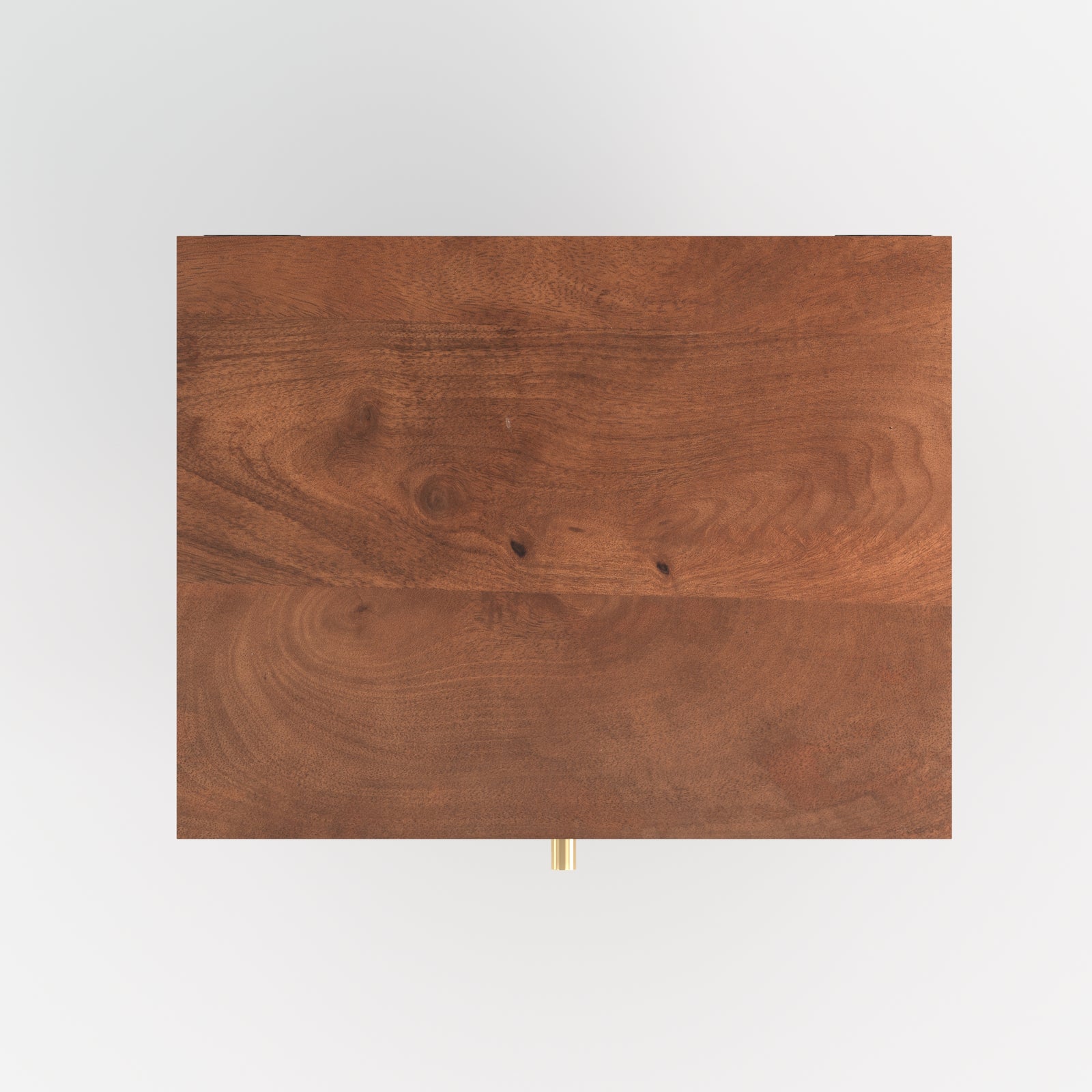 orea table de chevet suspendu en bois de manguier fonce 