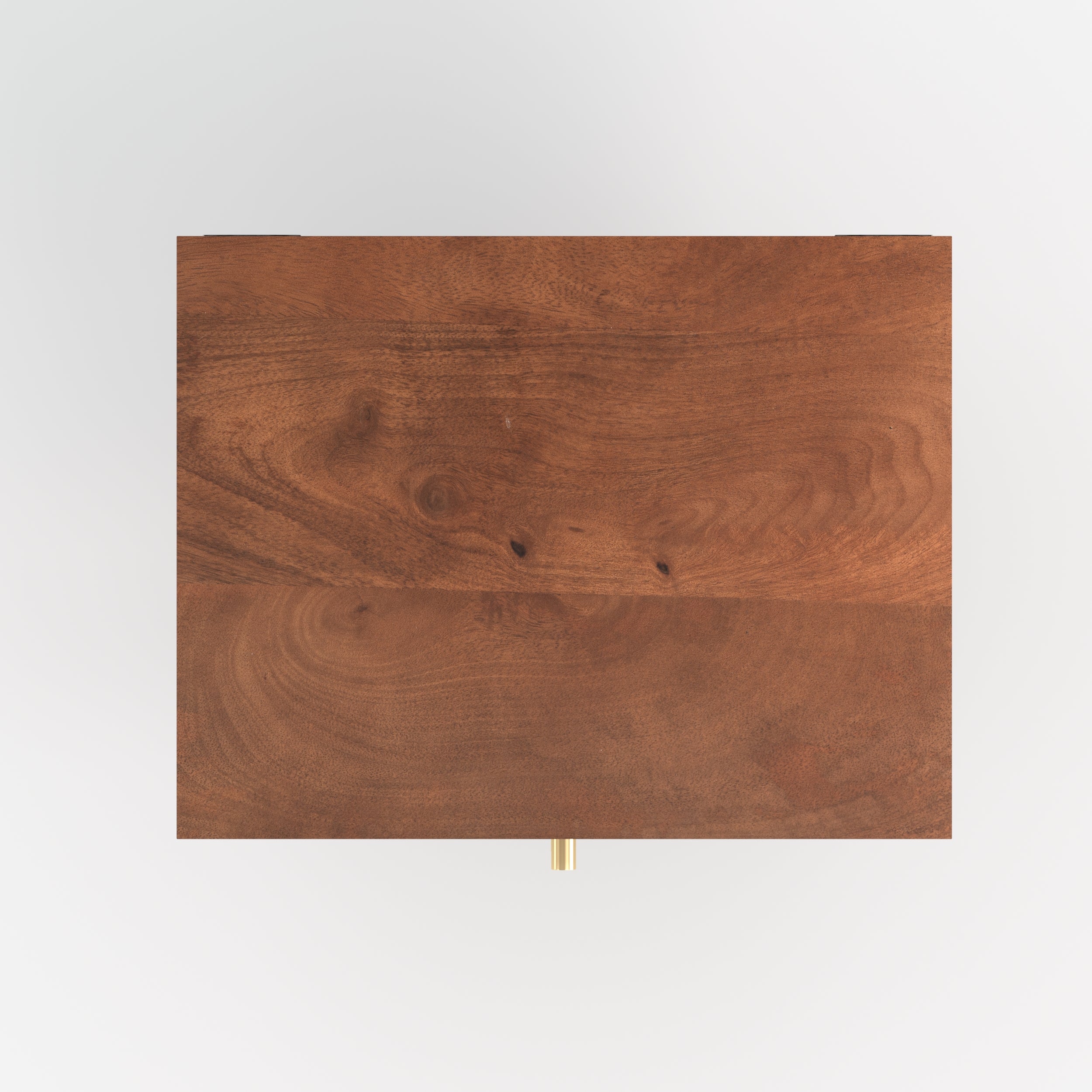 orea table de chevet suspendu en bois de manguier fonce 