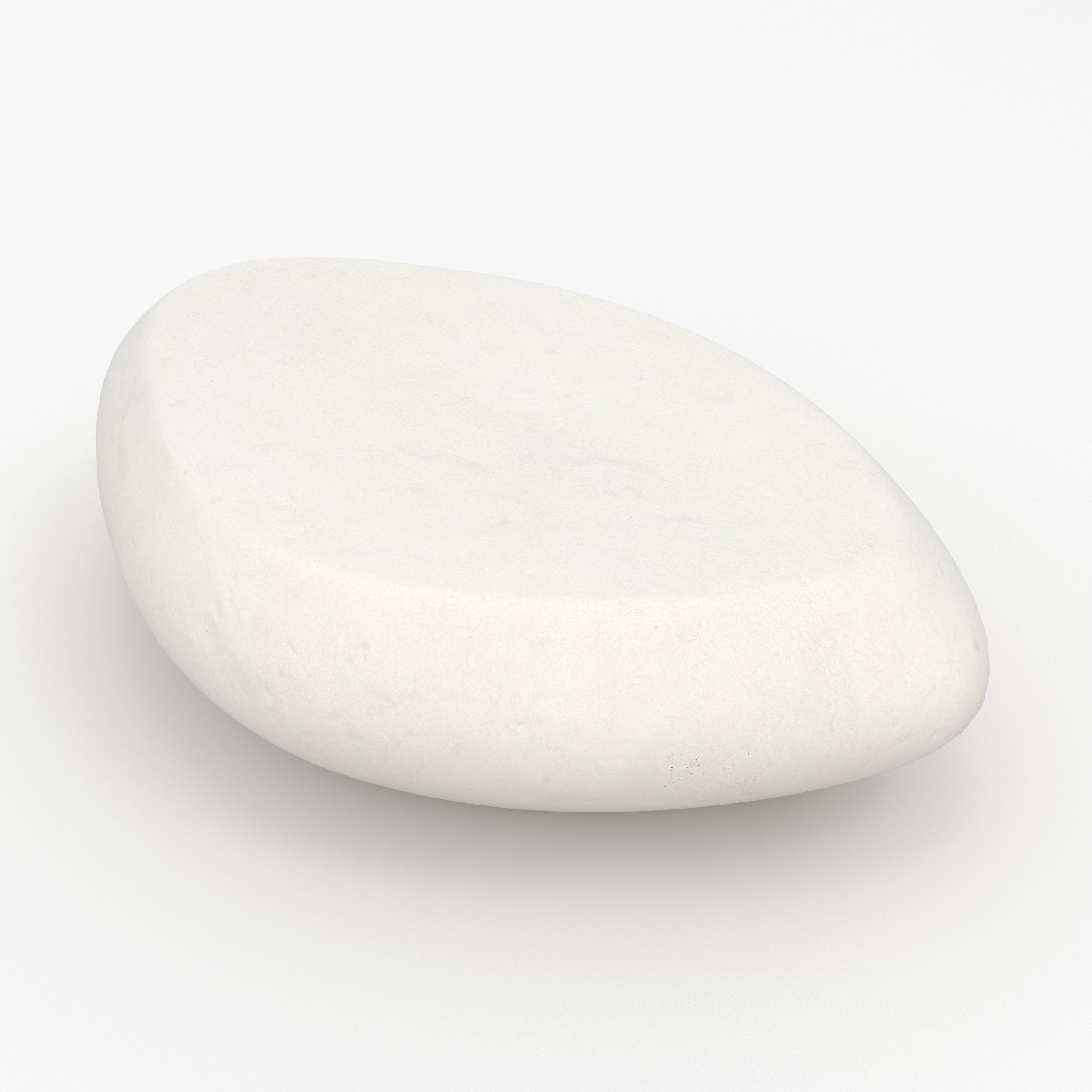 ovale table basse maui beton blanc 105cm
