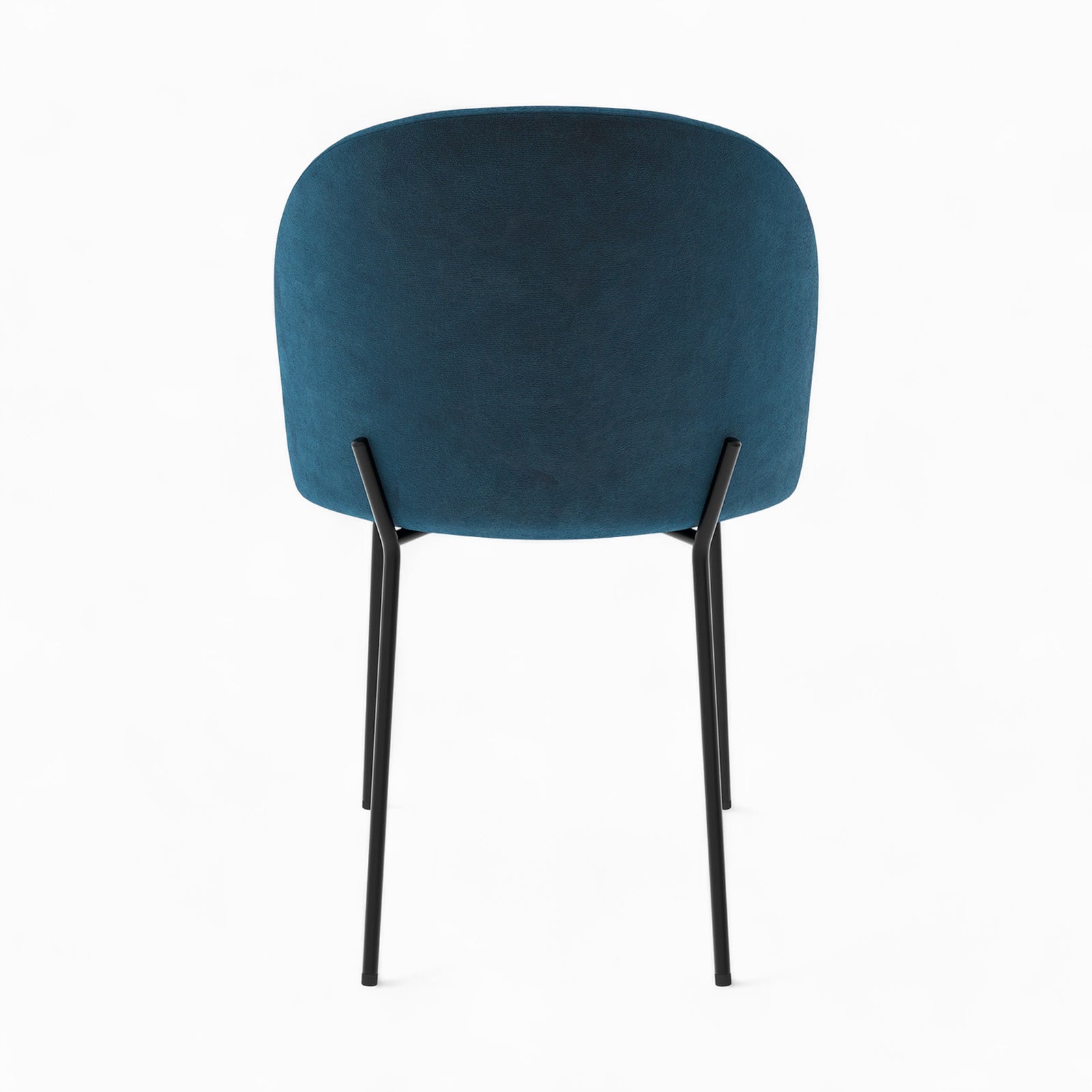 pack 4 chaises karl en velours bleu et jaune