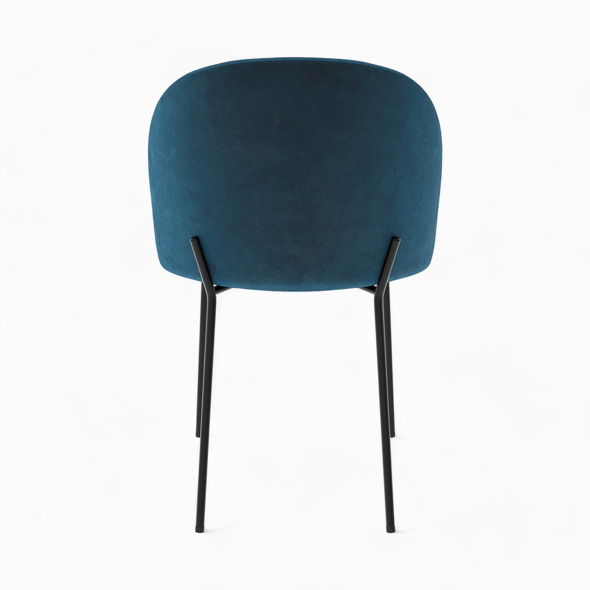pack 4 chaises karl en velours bleu et jaune