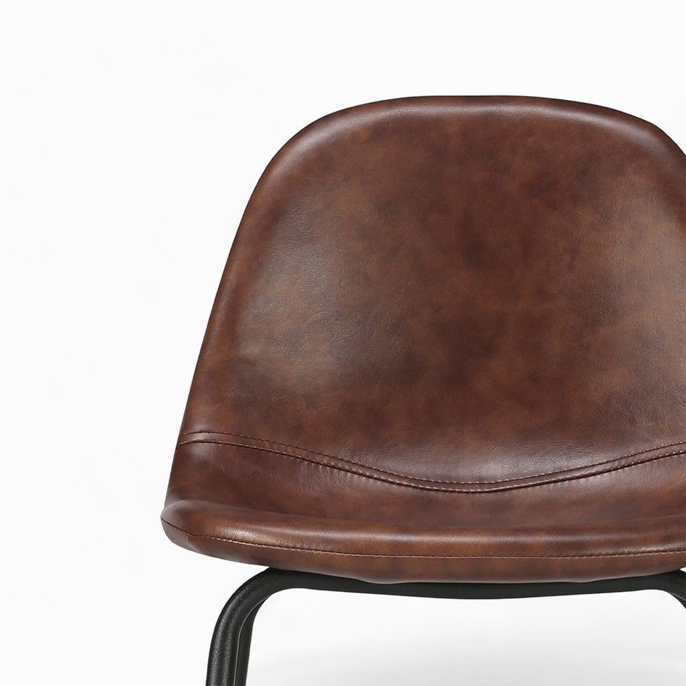 pack 4 chaises pour ilot central henrik marron et gris noir 65 cm