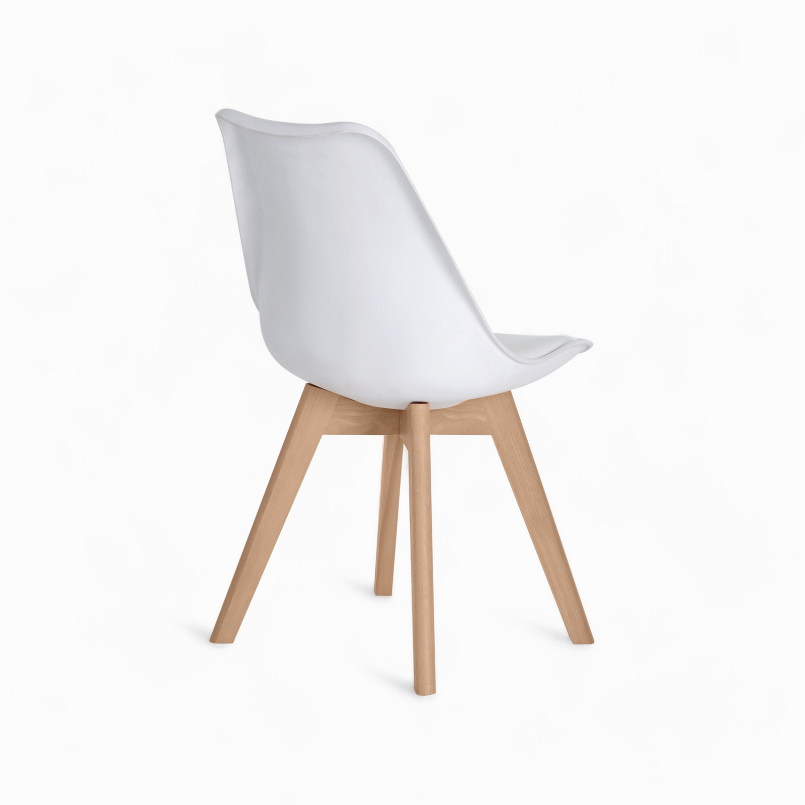 pack 4 chaises skandi grises claires et blanches 4 personnes