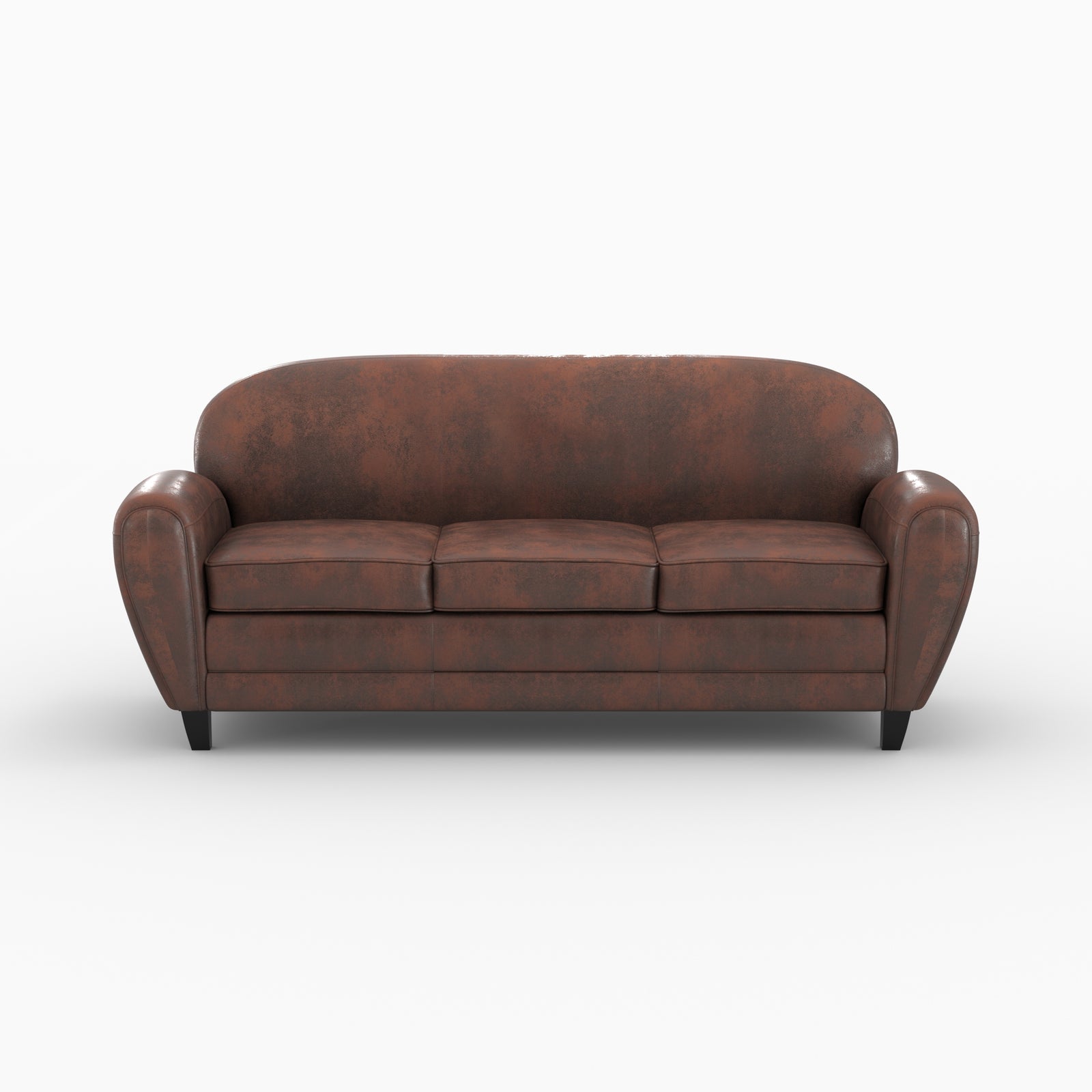 pack canape et fauteuil marron veilli 4 places club