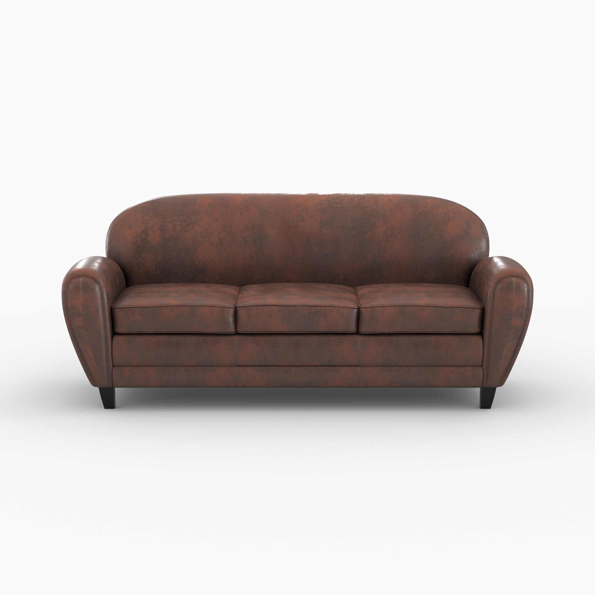 pack canape et fauteuil marron veilli 4 places club
