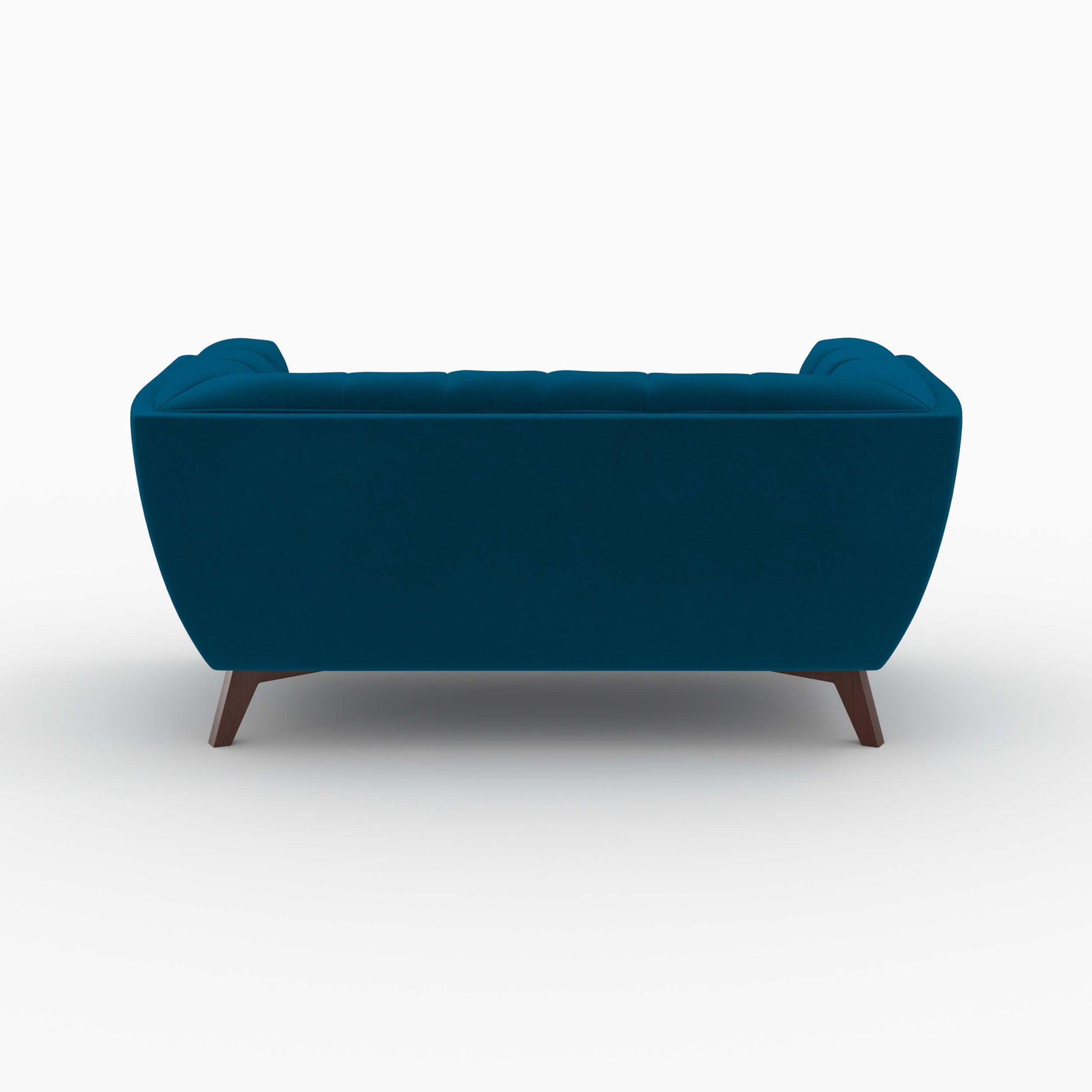 pack canape et fauteuil velours bleu mona 3 places